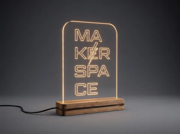 Projeto: Placa Luminosa com Logotipo MakerSpace