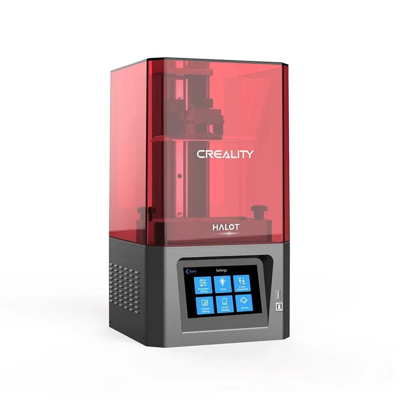Impressora 3D MSLA Creality Halot One com cuba de resina e tampa UV